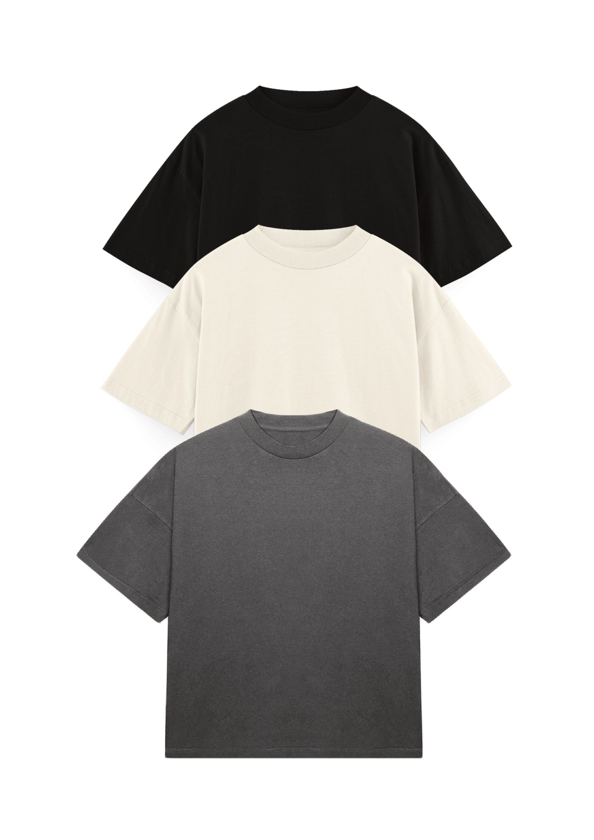 Pack 3 Camisetas Boxy