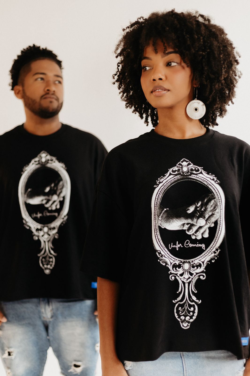 Camiseta Boxy "Ritual" Preta