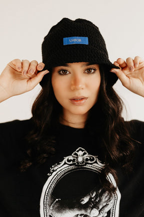 Bucket Hat em Tricot "Ritual" Preto